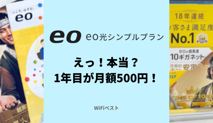 月額500円のeo光シンプルプランが最強！関西の戸建てにおすすめの10ギガ回線