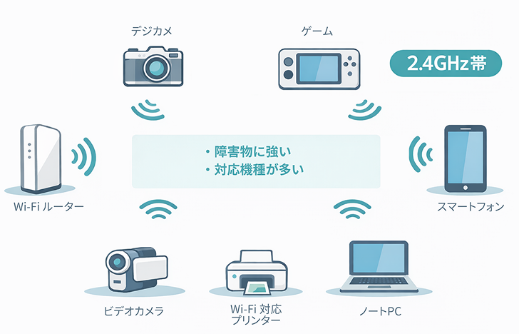 g（2.4GHz帯）がおすすめの場合