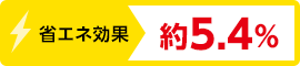 省エネ効果 約5.4％