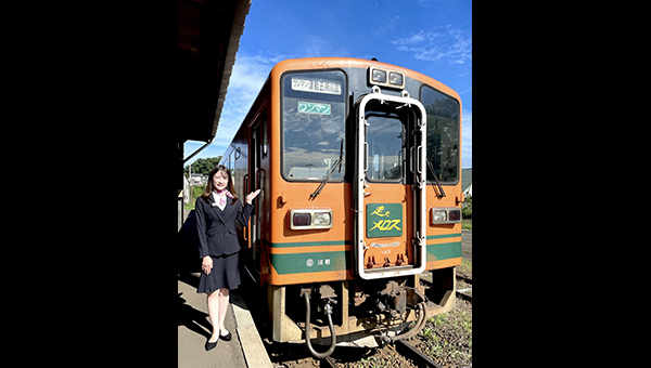 TBSチャンネル「TBS女子アナ 鉄道の旅」宇内梨沙・津軽鉄道秋景色