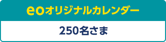 eoオリジナルカレンダー 250名さま