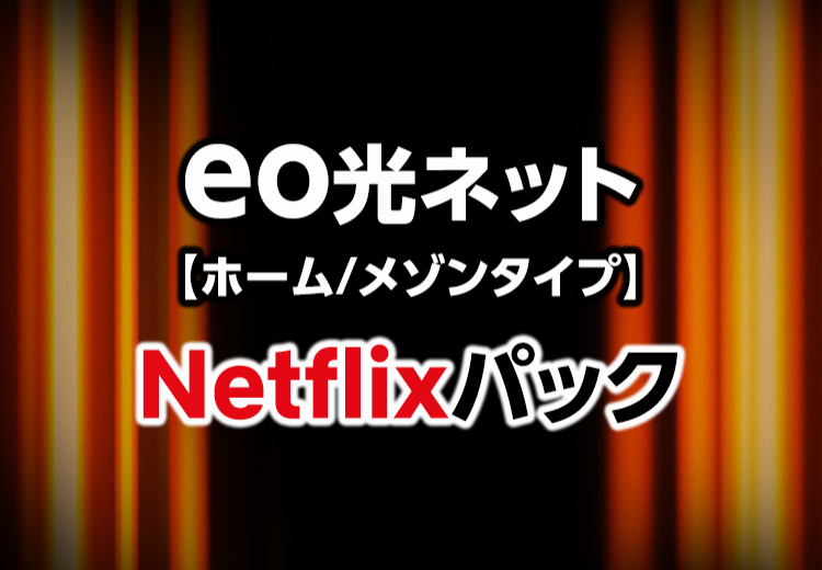 eo光ネット【ホーム/メゾンタイプ】Netflixパック